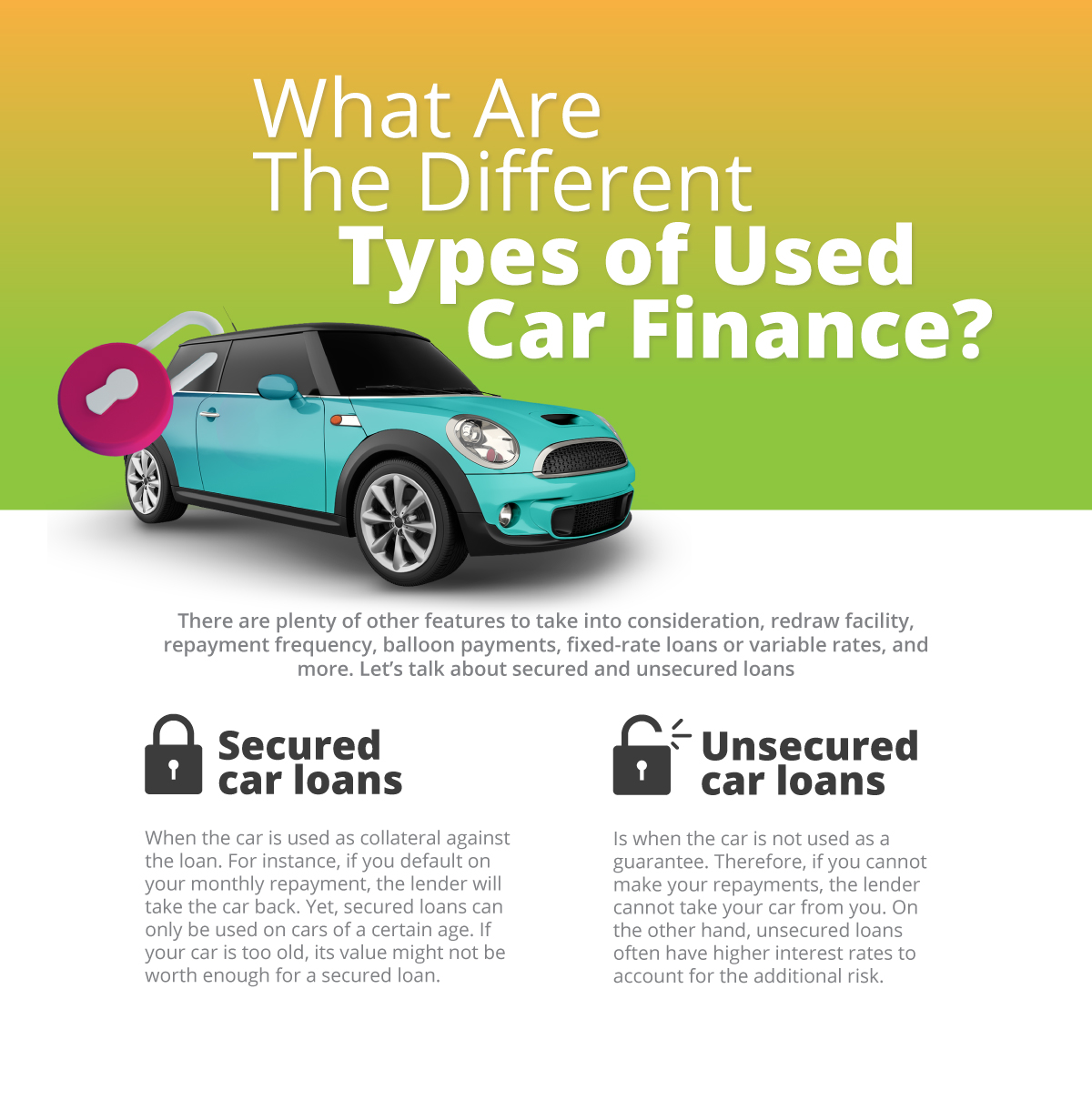 Can you get finance on sales used cars